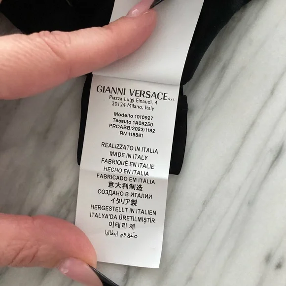 Versace x Dua Lipa Polka Dot Butterfly Knotted Midi Skirt IT38 XS NWT - Picture 8 of 8